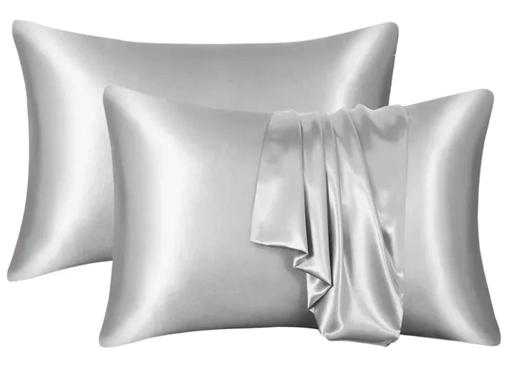 Silk-like Solid Color Pillowcase