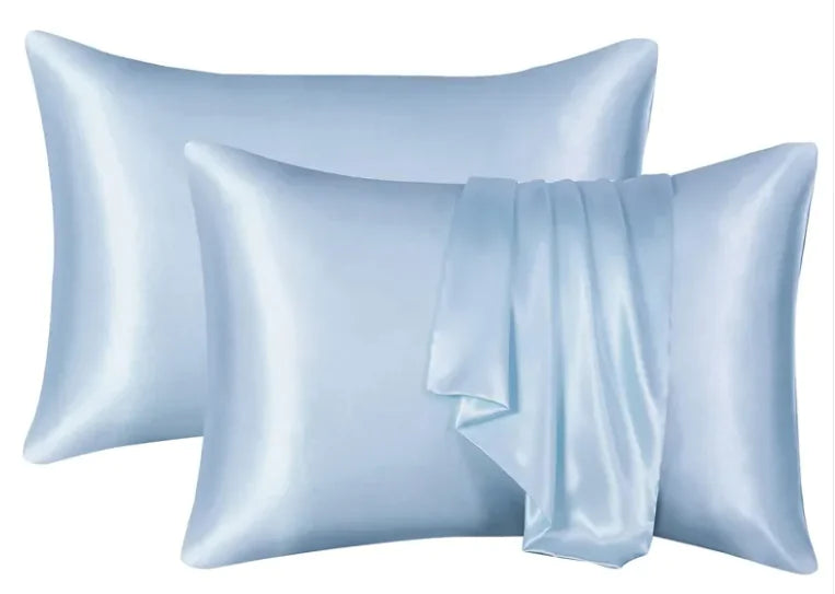 Silk-like Solid Color Pillowcase